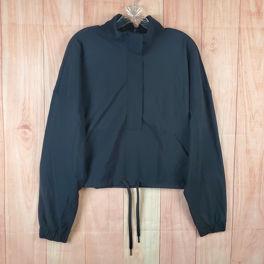 Sweaty Betty Explorer Half Zip Midlayer Sweatshirt Womens 10 Black SB9158